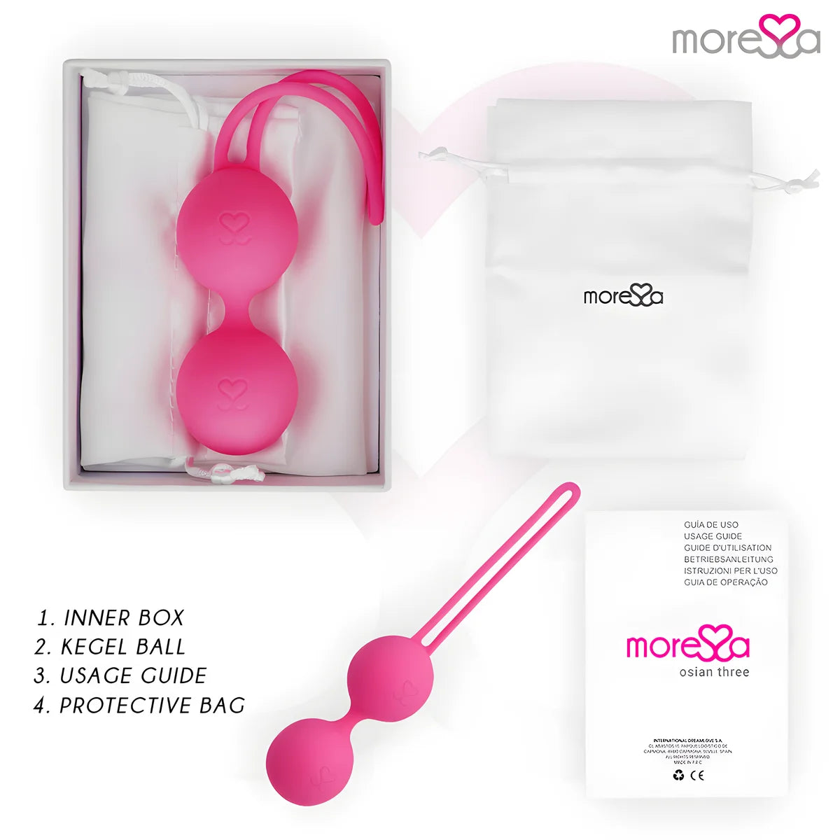 moressa osian trois silicone premium rose