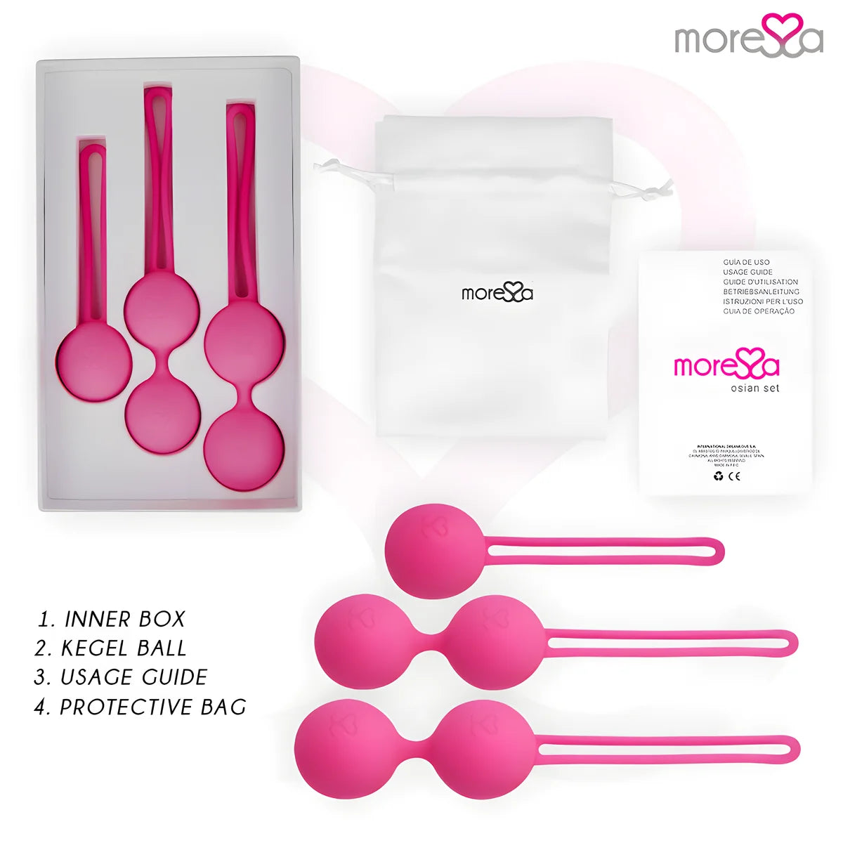 moressa osian set premium silicone rose osian one 51 g osian two 101 g osian three 85 g
