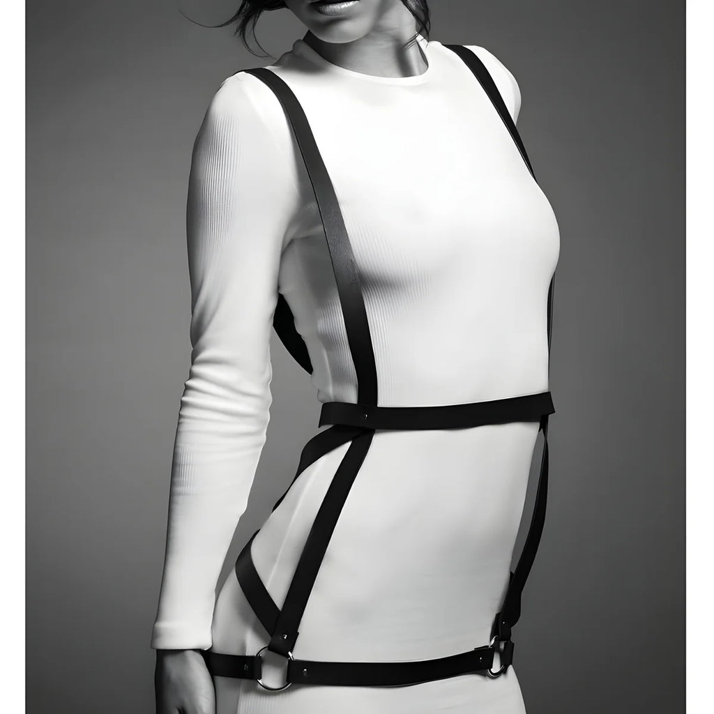 bijoux indiscrets maze harnais forme robe marron