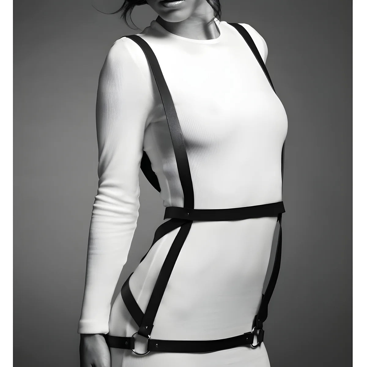 bijoux indiscrets maze harnais forme robe marron