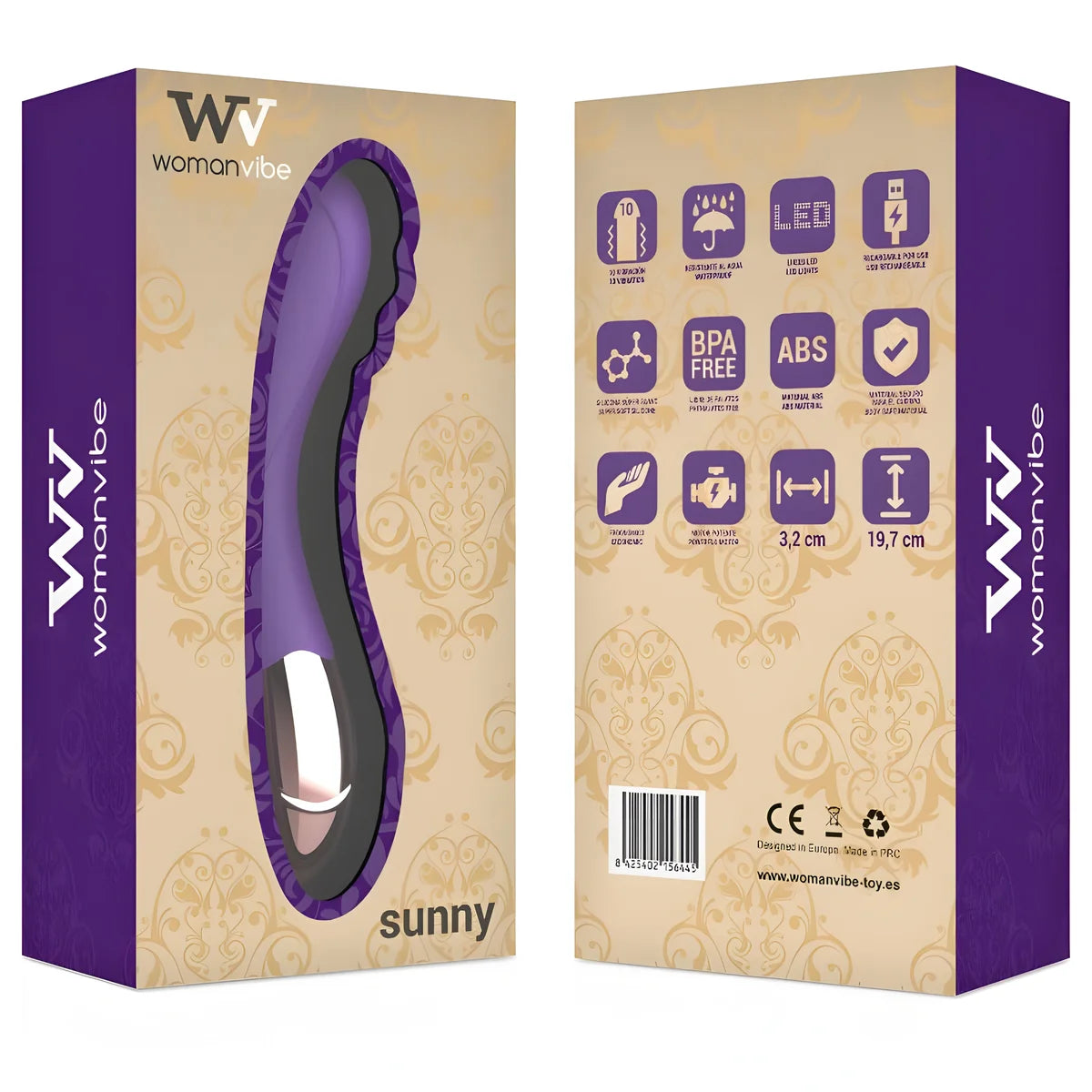 womanvibe vibrateur rechargeable en silicone sunny