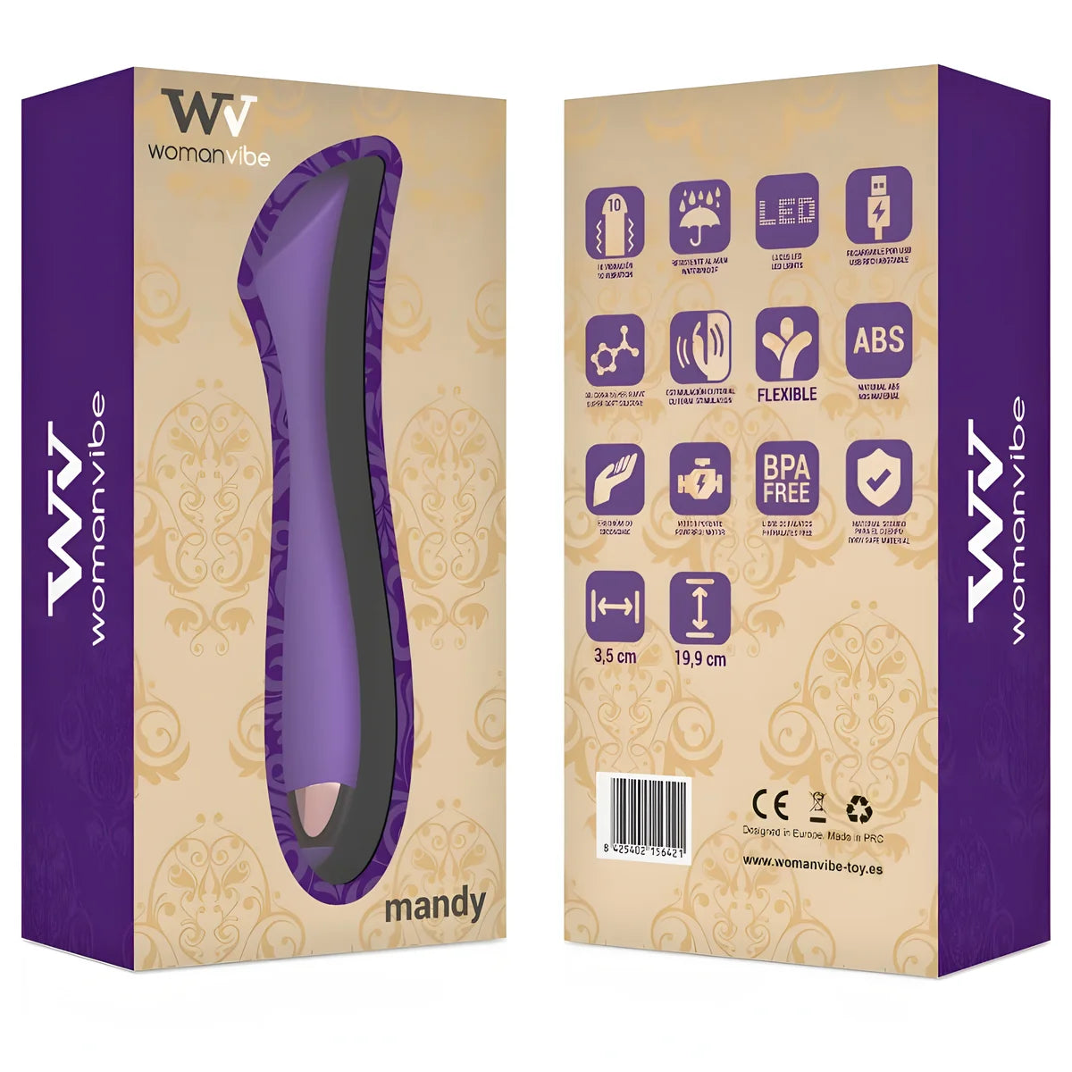womanvibe vibrateur rechargeable en silicone mandy point k