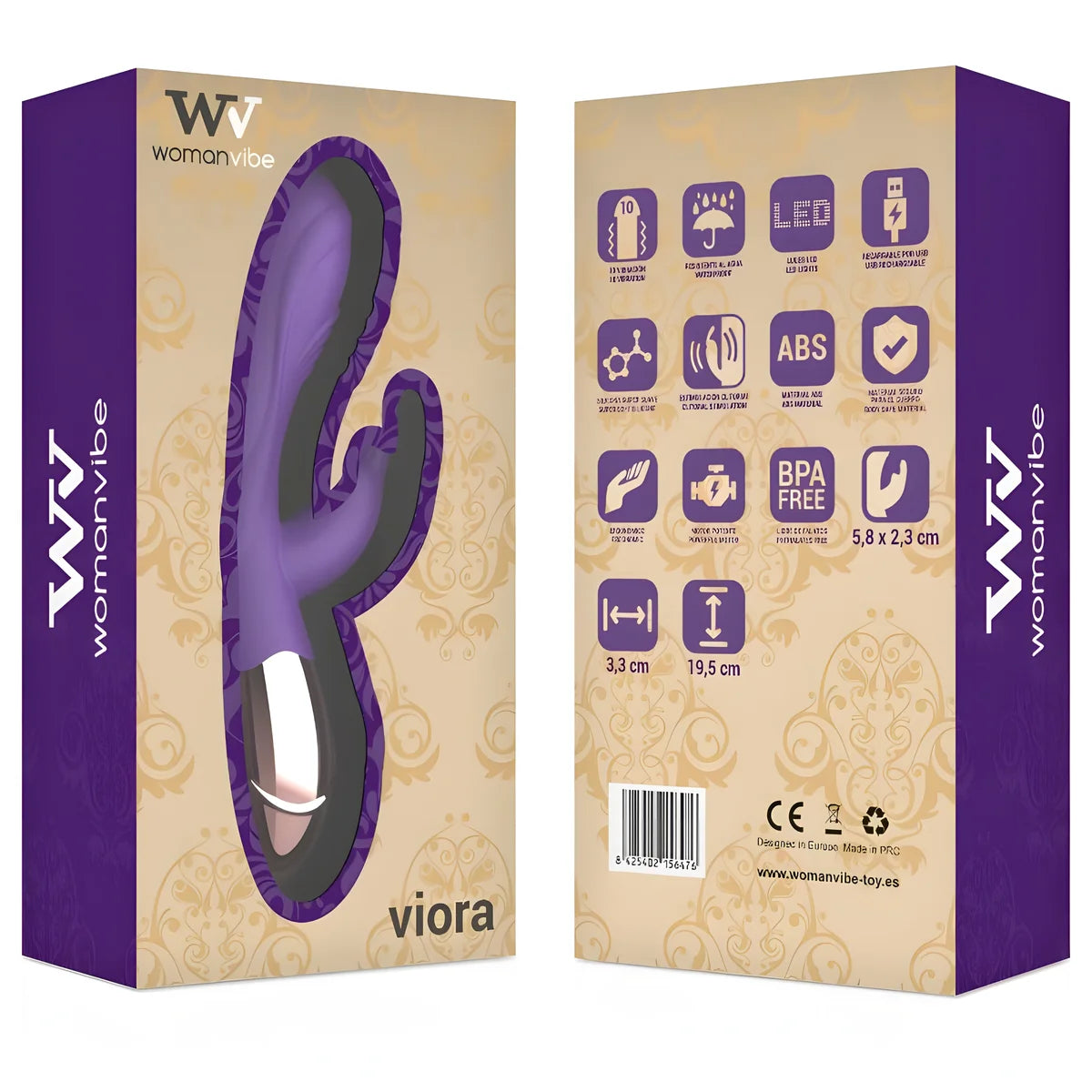 womanvibe vibrateur rechargeable en silicone viora femme
