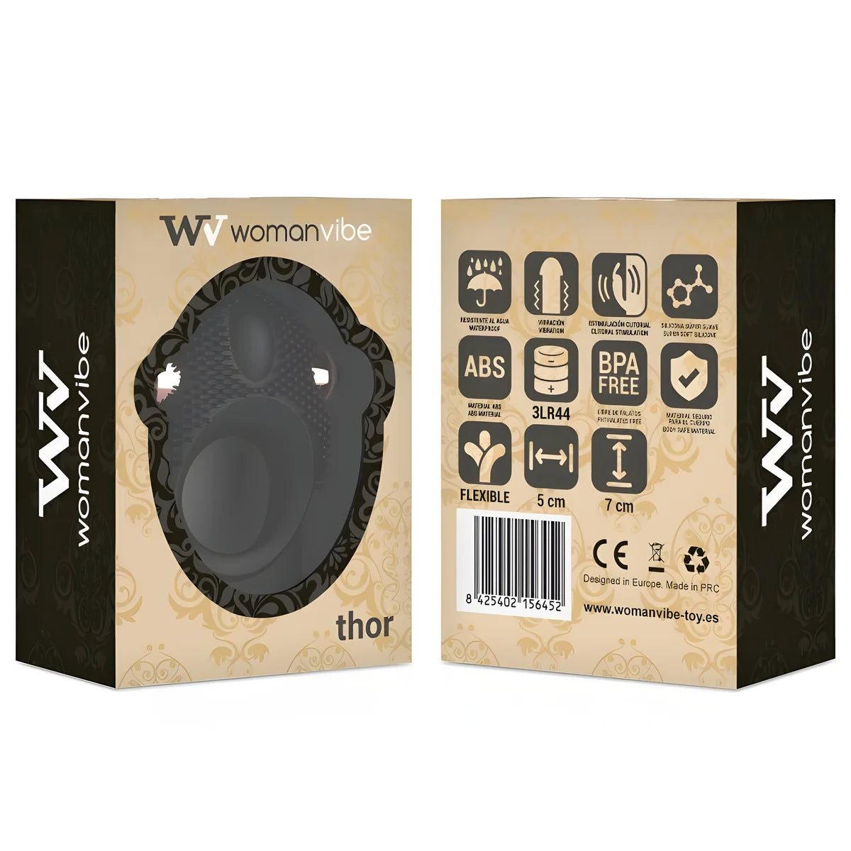 womanvibe anneau vibrateur en silicone vibe thor