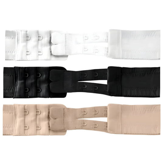 bye bra rallonges de contour flexibles 2 crochets 3 unites