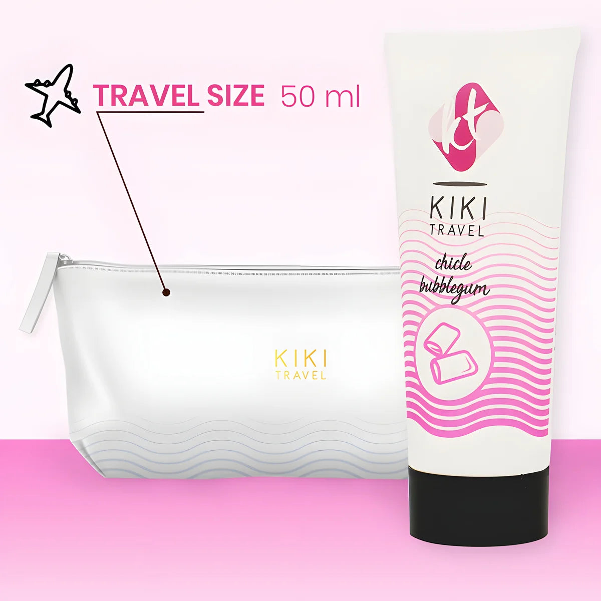 kiki travel lubrifiant gomme fraise 50 ml