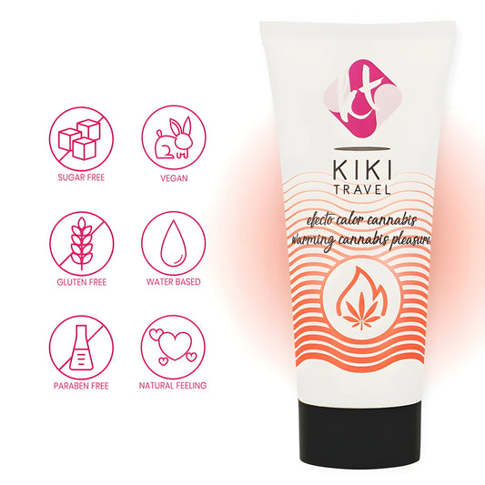 kiki travel cannabis lubrifiant effet chaud 50 ml
