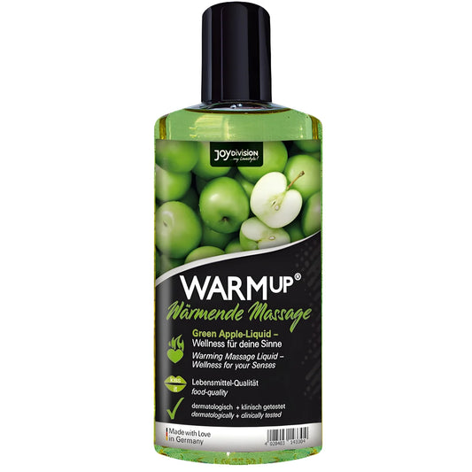 joydivision warmup huile de massage pomme verte 150 ml