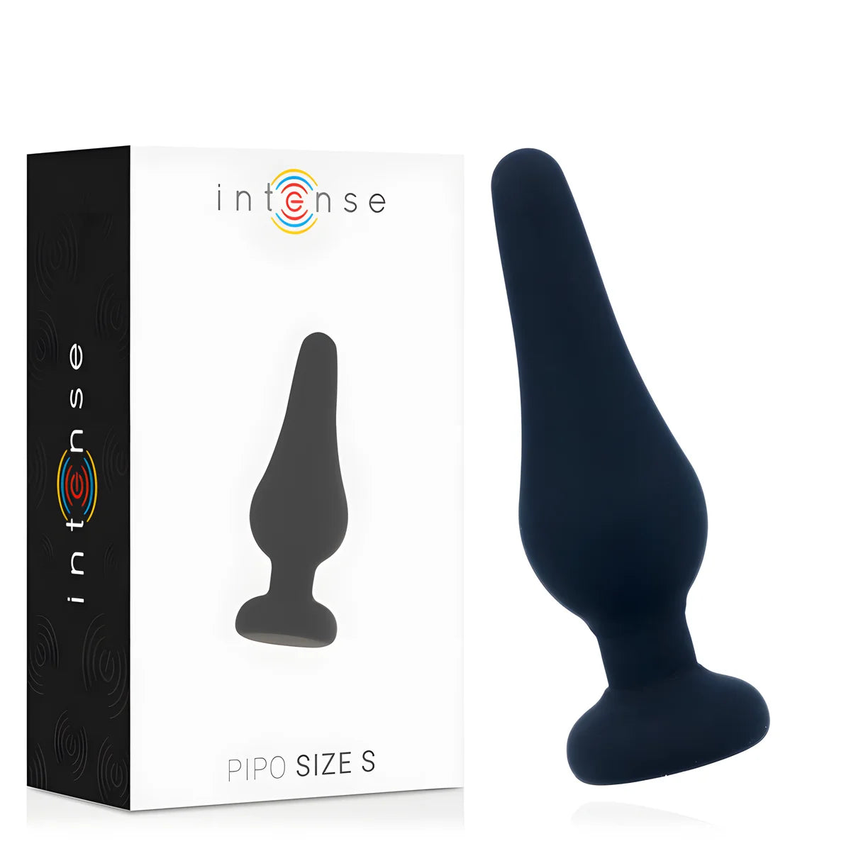 intense plug anal pipo s silicone noir 9 8 cm