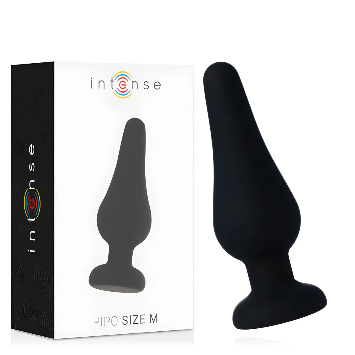 intense plug anal pipo m silicone noir 11 cm