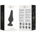 intense plug anal pipo m silicone noir 11 cm
