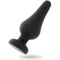 intense plug anal pipo l silicone noir 13 cm