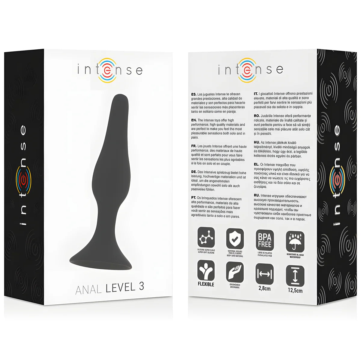 intense anal niveau 3 12 5cm noir
