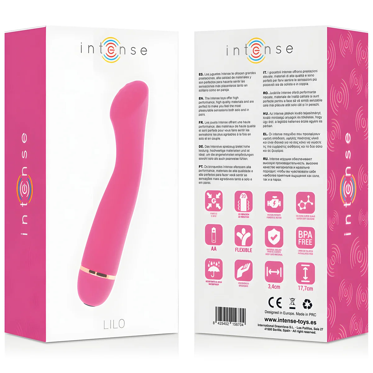 intense lilo 20 vitesses silicone rose