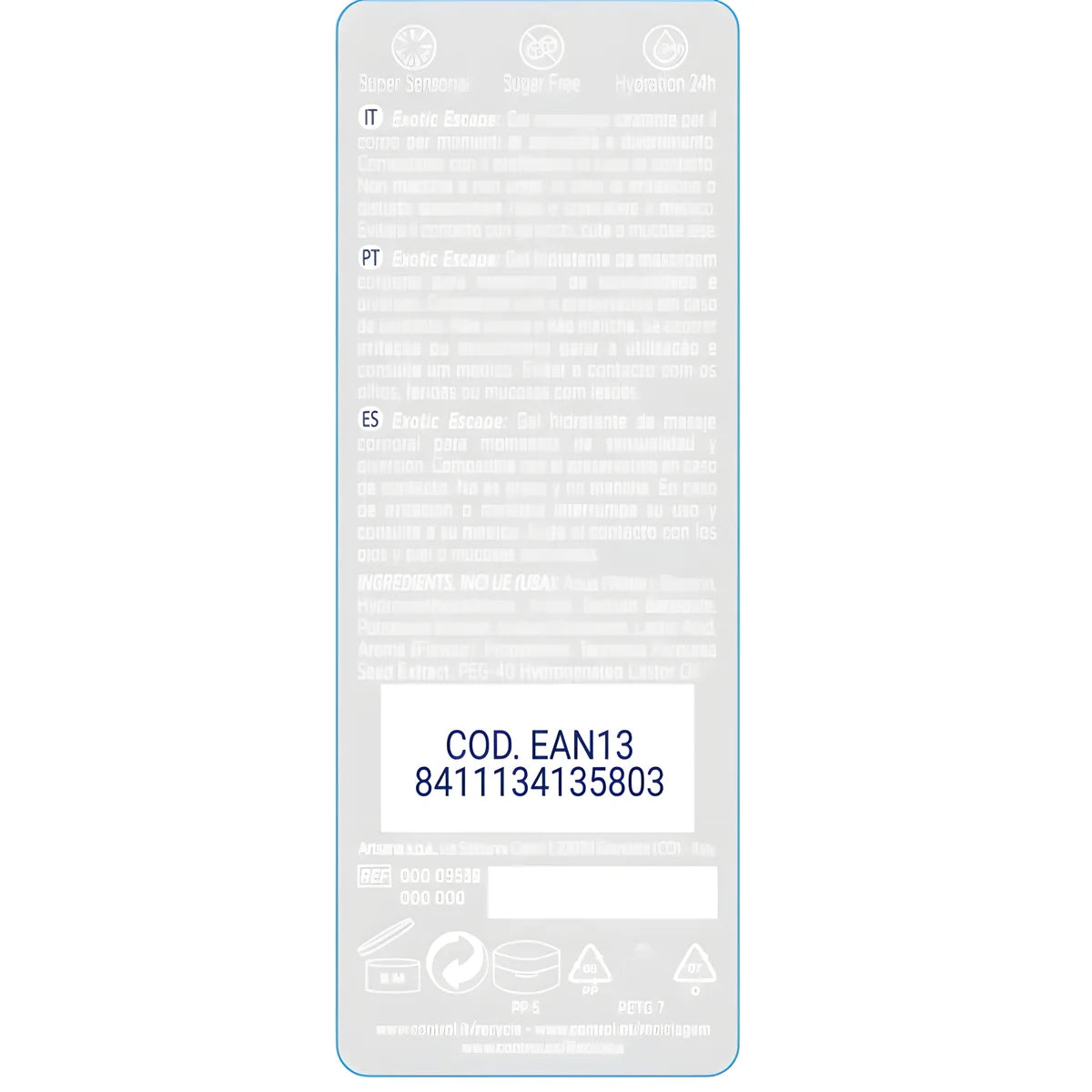 control 2 en 1 massage plaisir exotique 200 ml