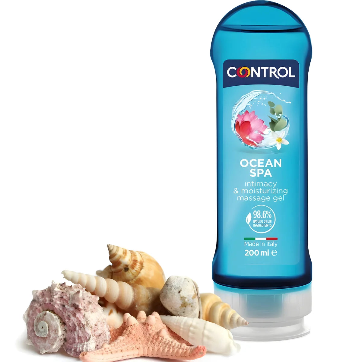 control 2 en 1 massage plaisir mer mediterranee 200 ml
