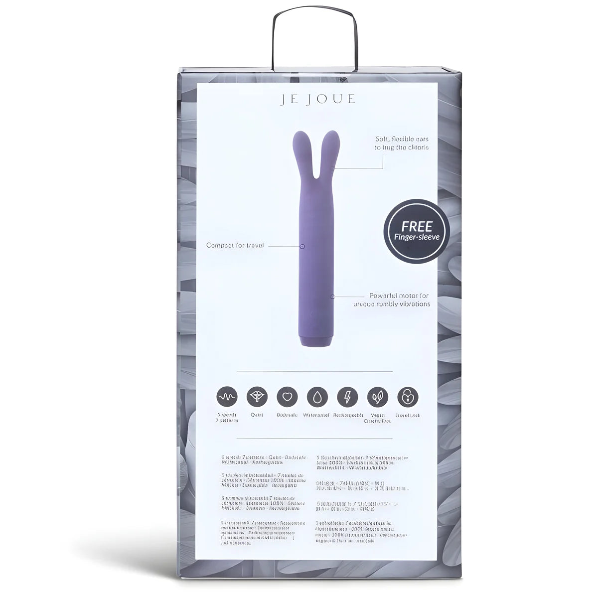 je joue balle vibrante lapin violet