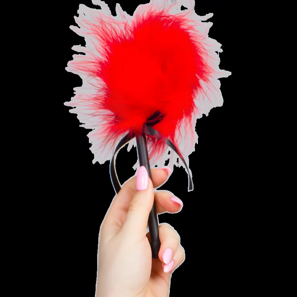 secretplay duster de marabou rouge