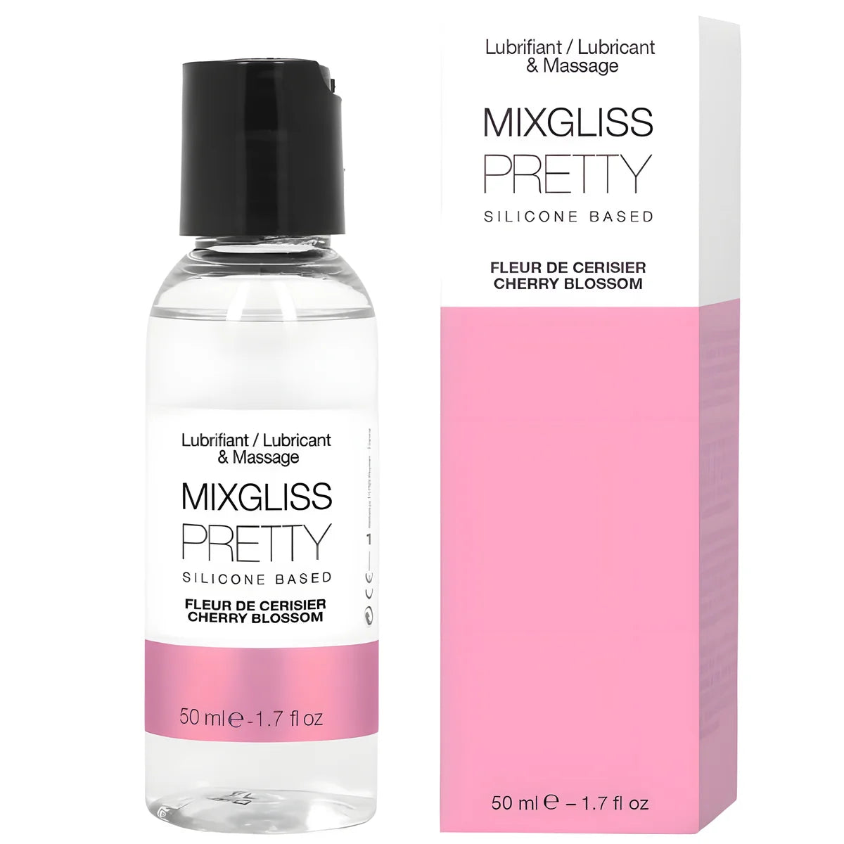 mixgliss pretty lubrifiant silicone fleur de cerisier 50 ml