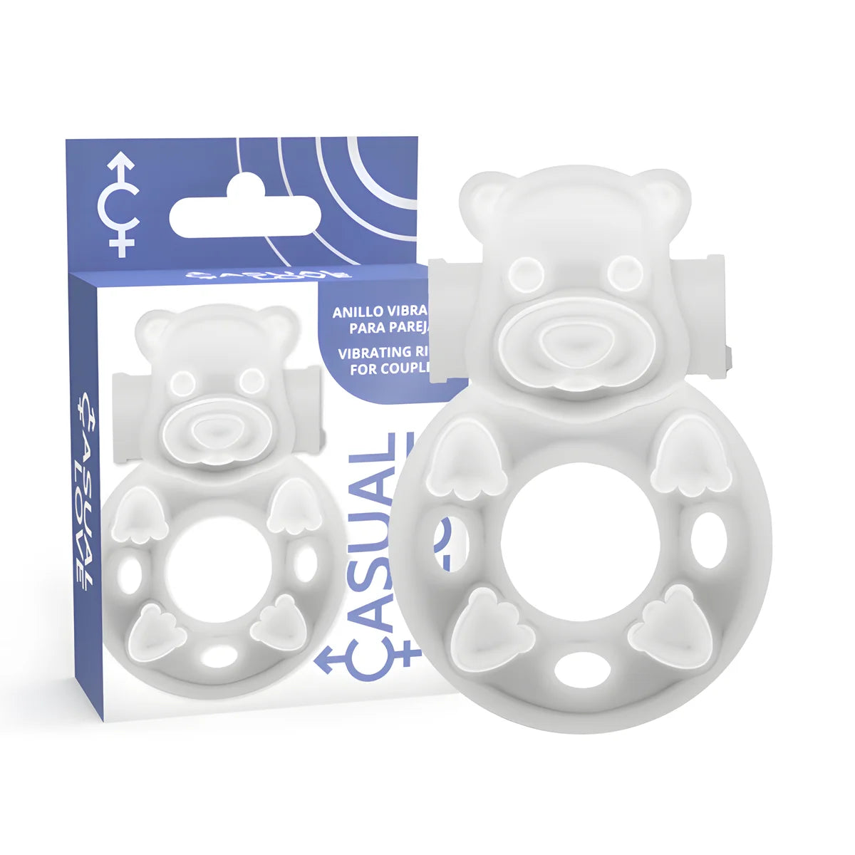 casual love 26 anneau de vibrateur transparent bunny