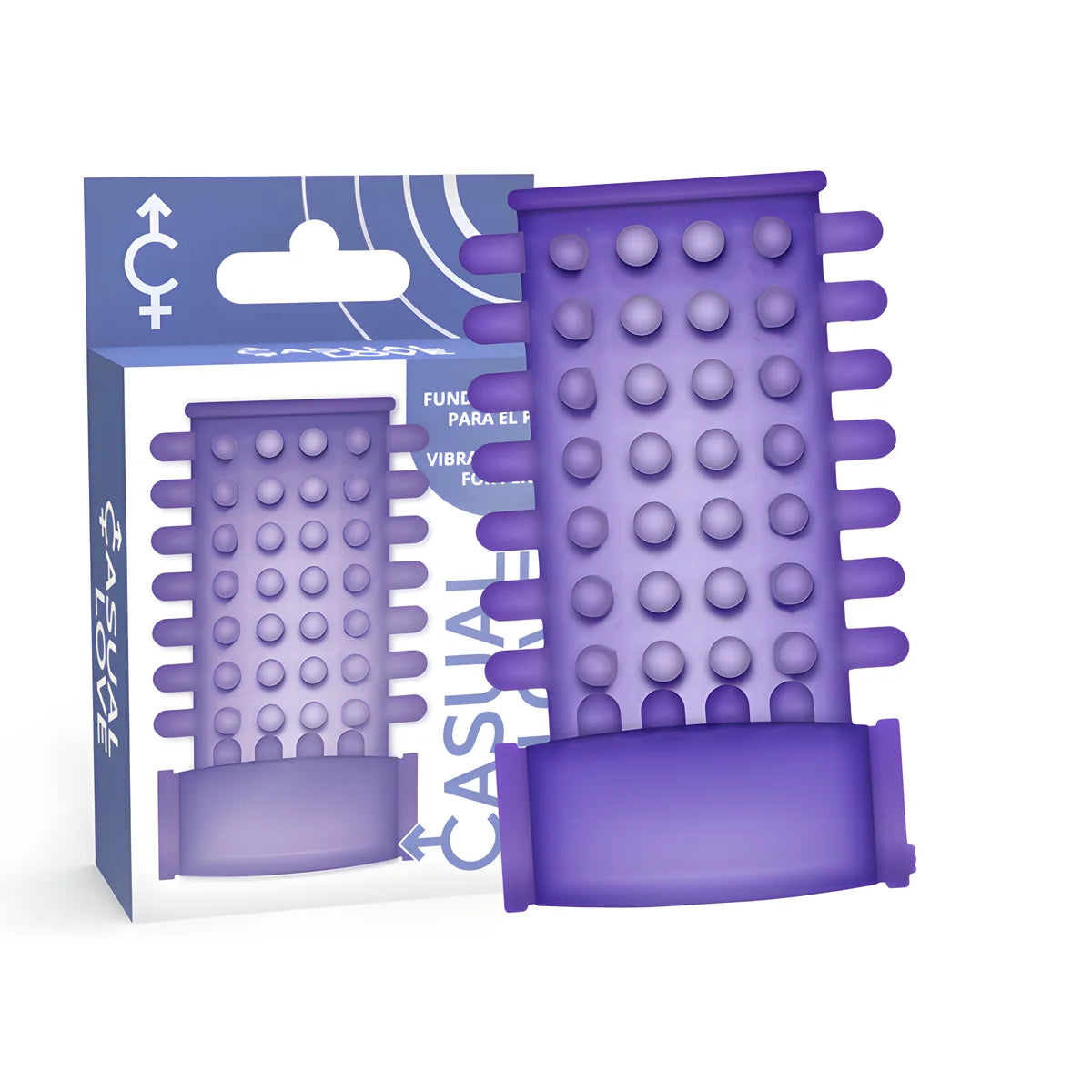 casual love couvercle de penis de vibrateur violet