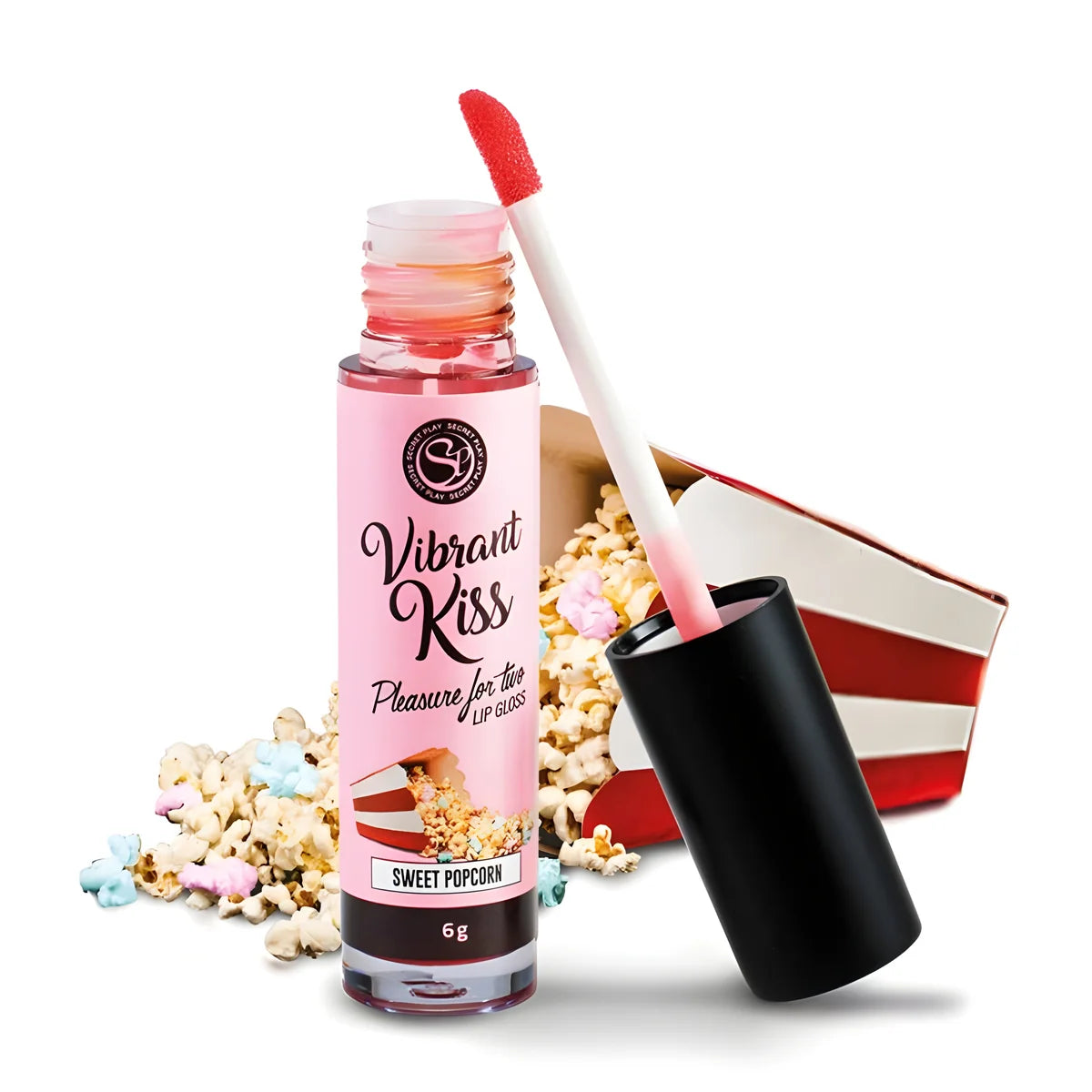 secretplay lip gloss vibrant kiss sweet popcorn