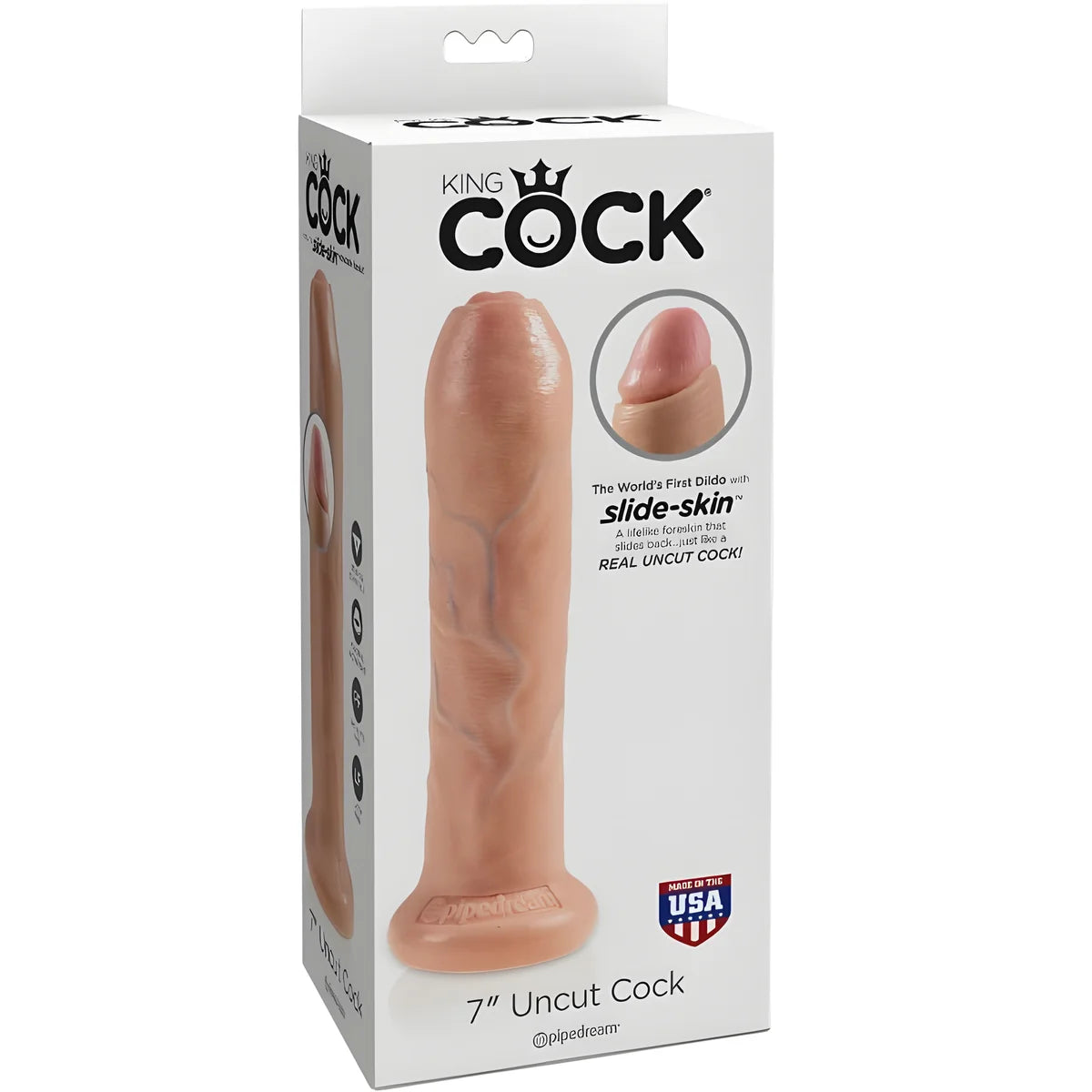 king cock gode realiste chair non coupee 21 cm