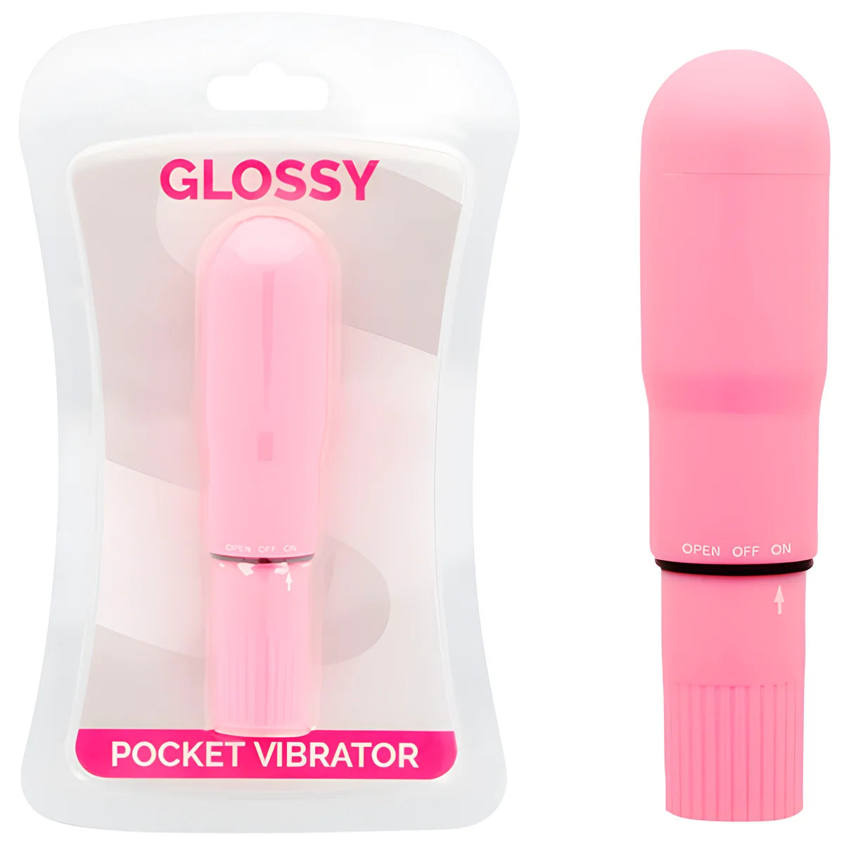 glossy vibrateur de poche rose