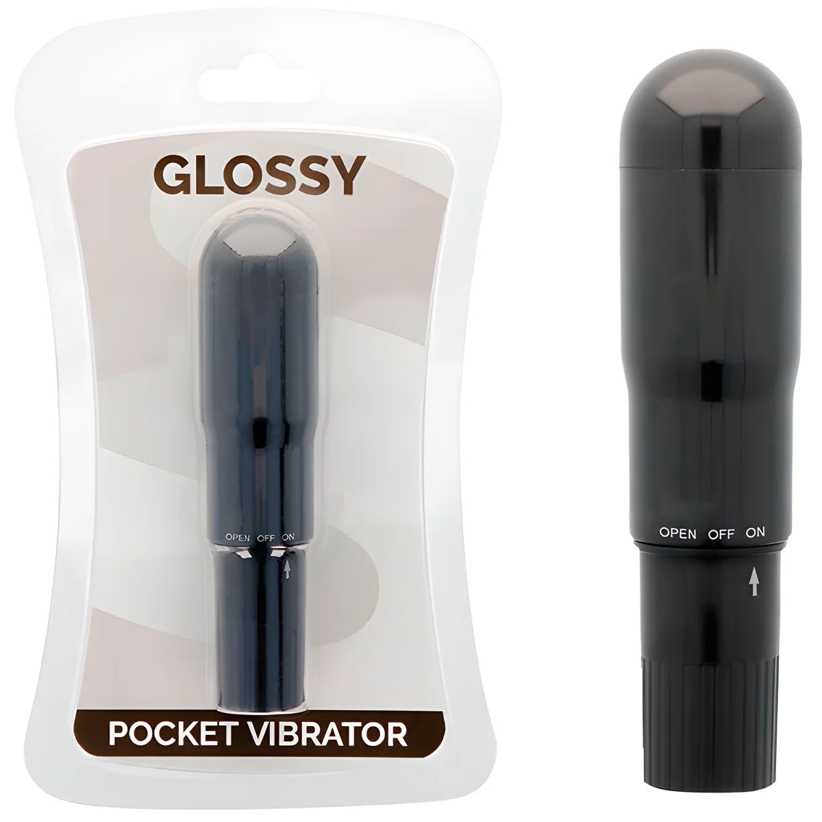 glossy vibrateur de poche noir