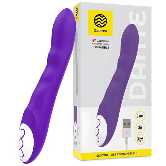 galatea vibrateur dante lilas compatible avec la technologie sans fil watchme