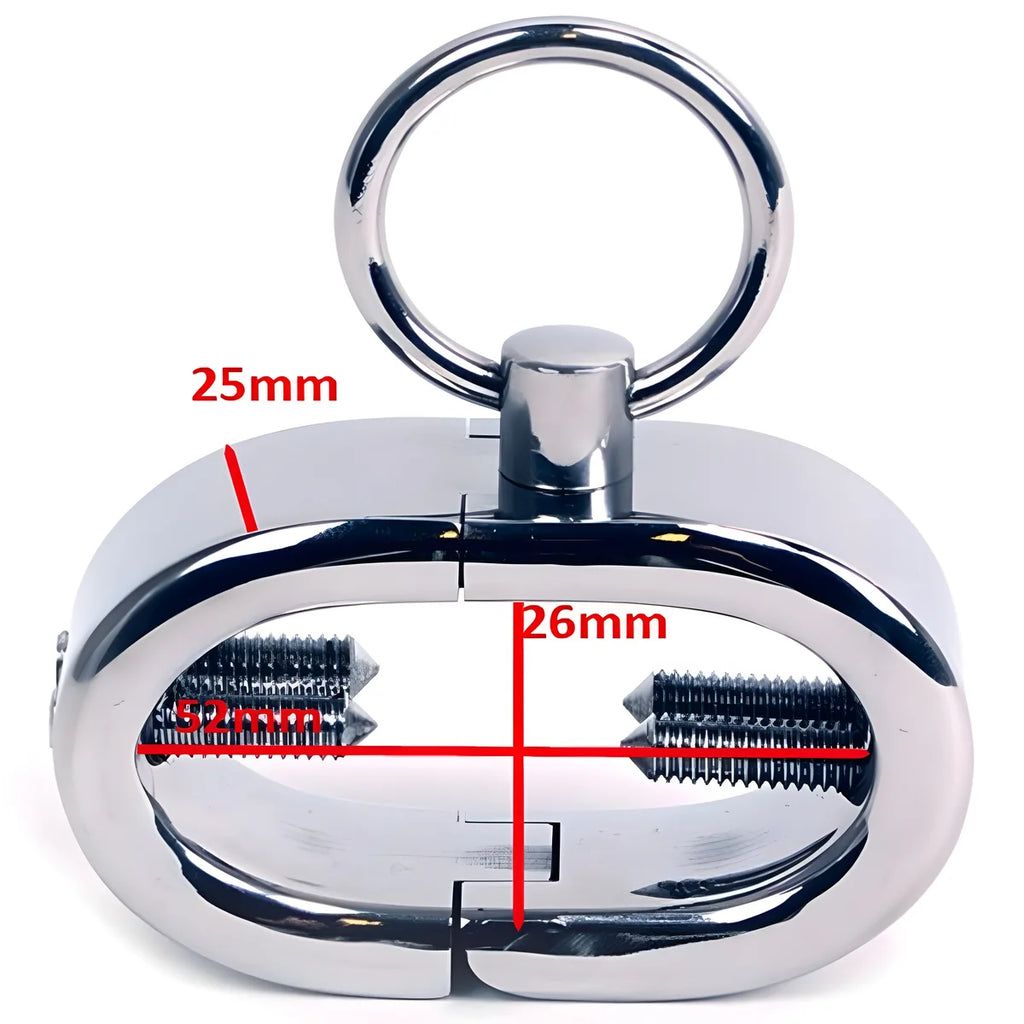 metal hard bracelet testicule