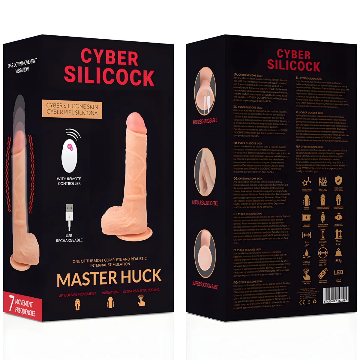 cyber silicock telecommande realiste master huck 20 9 cm o 4 cm