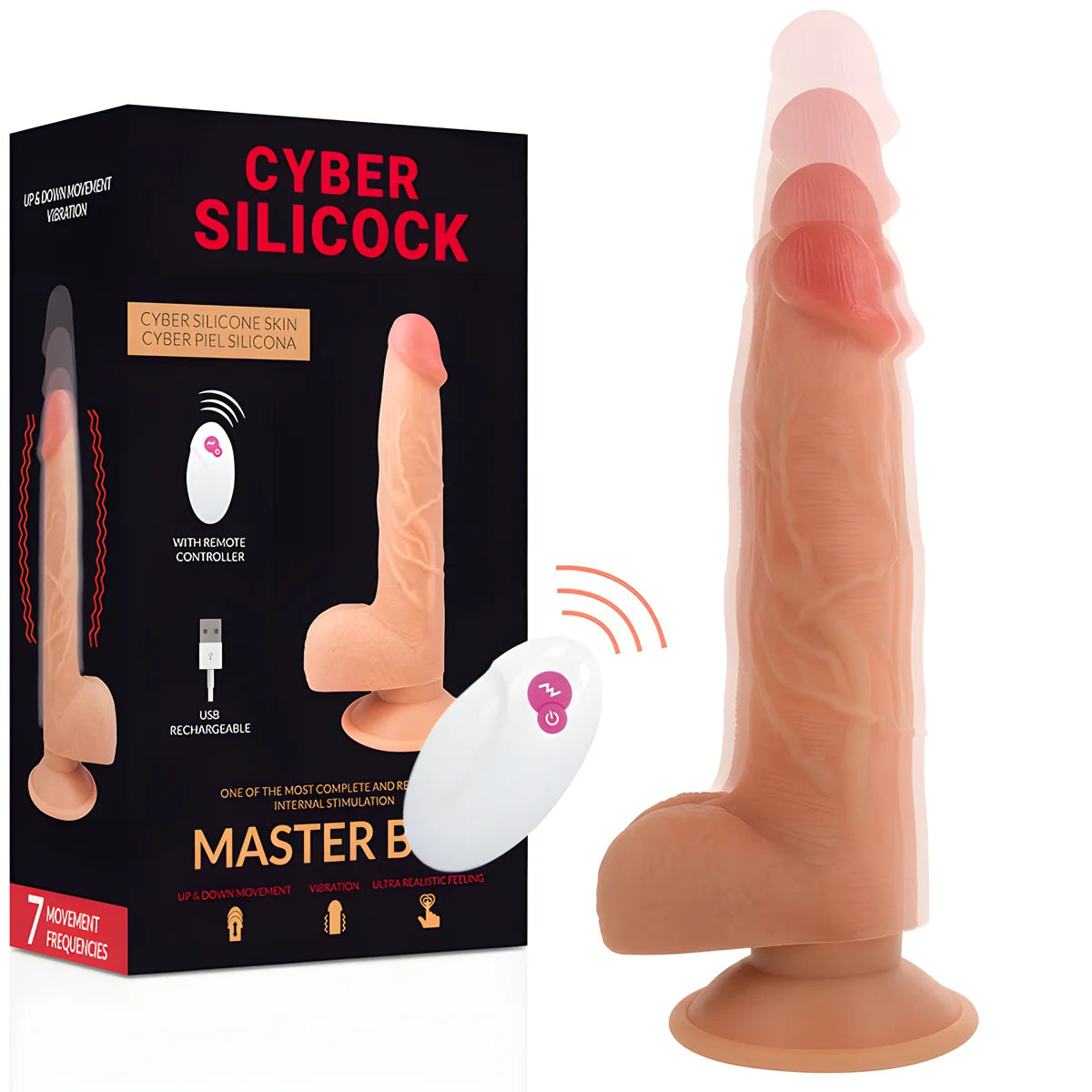 cyber silicock telecommande realiste master ben 23 88 cm o 4 3 cm