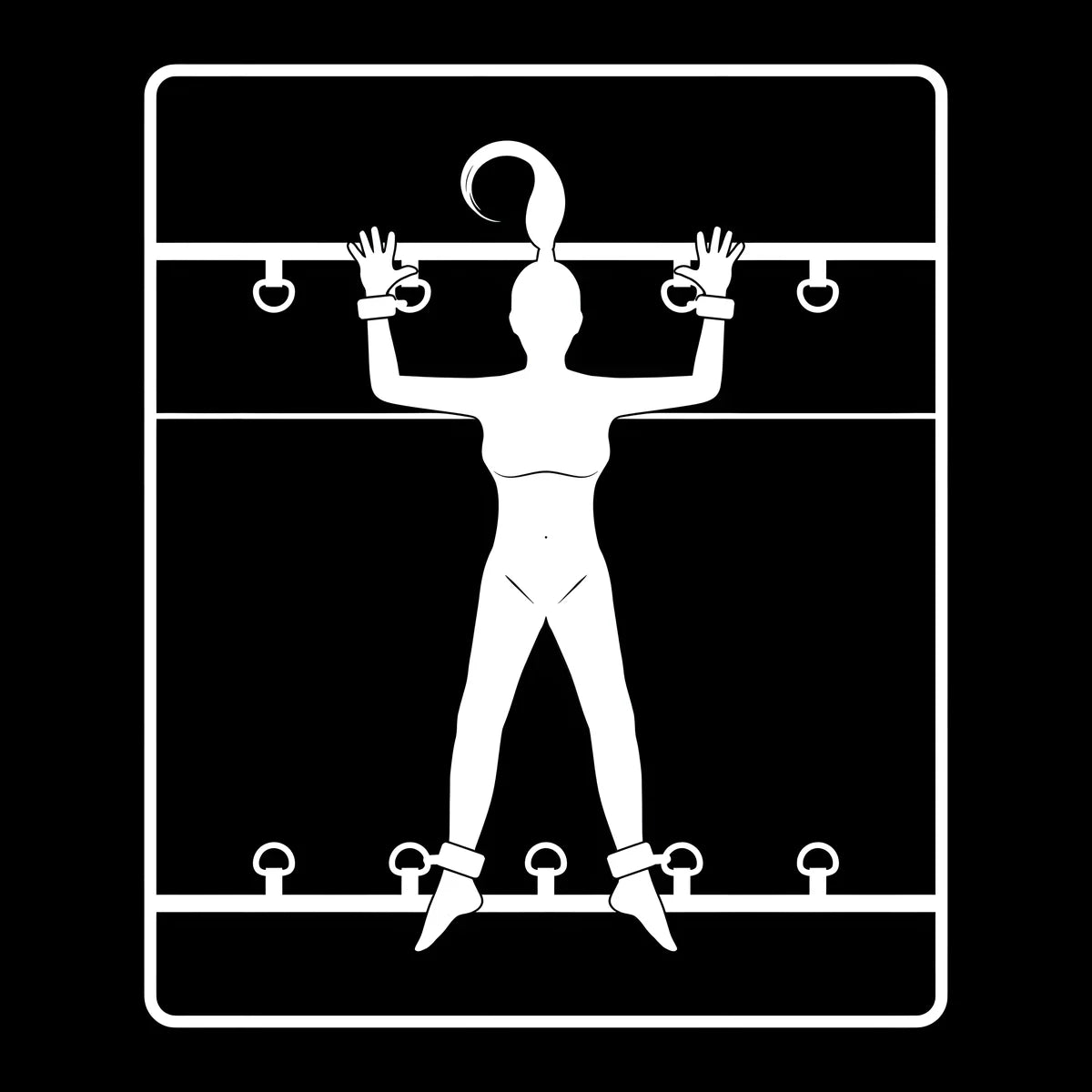 fetish submissive ensemble de liens de lit de luxe avec doublure en noprene