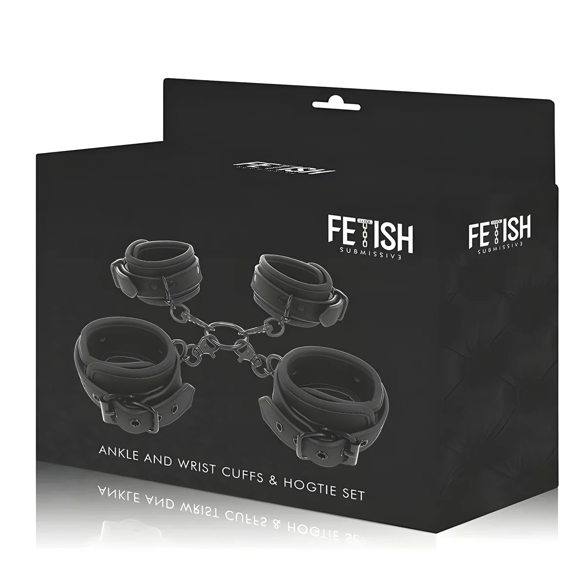fetish submissive ensemble de menottes pour mains et chevilles avec doublure en noprene
