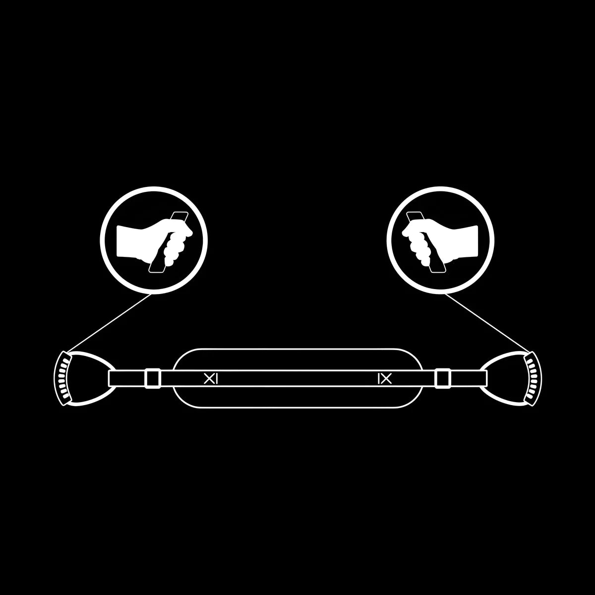 fetish submissive harnais style chien avec doublure en noprene