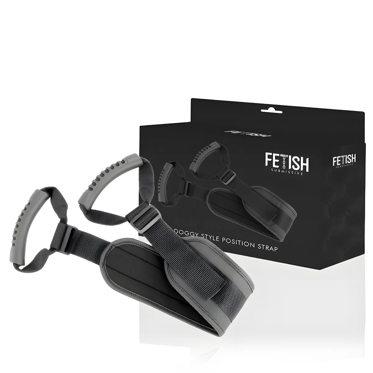 fetish submissive harnais style chien avec doublure en noprene