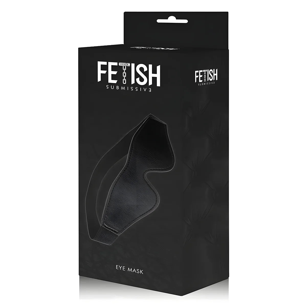 fetish submissive masque en cuir vegan avec doublure en noprene