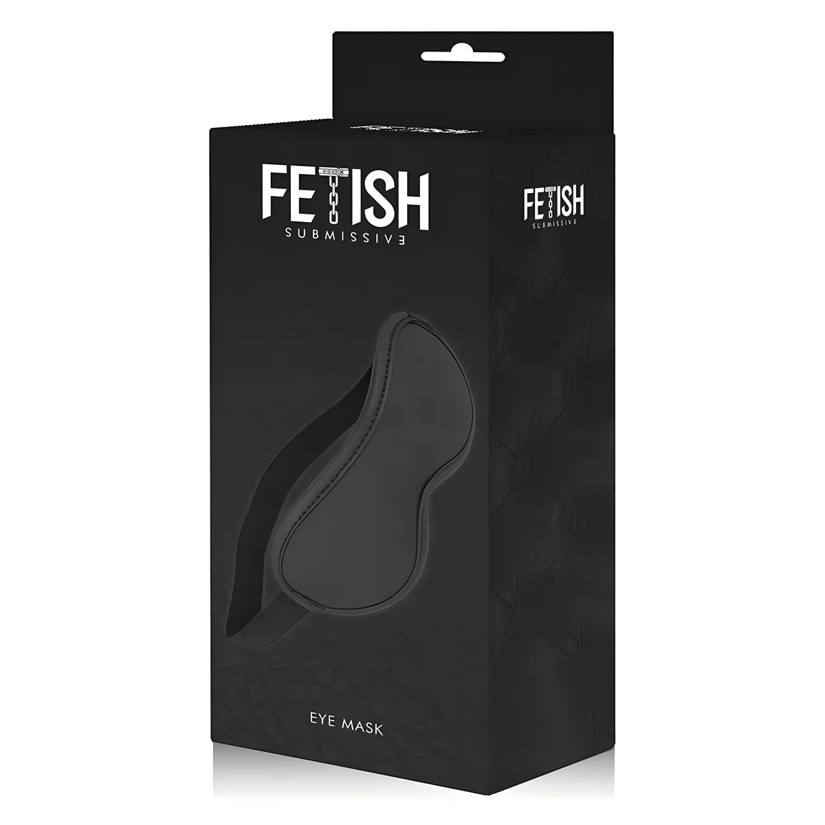 fetish submissive masque en cuir vegan ii avec doublure en noprene