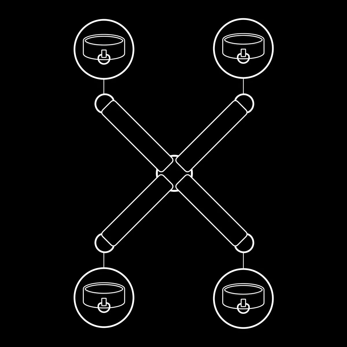 fetish submissive union de menottes en cuir vegan