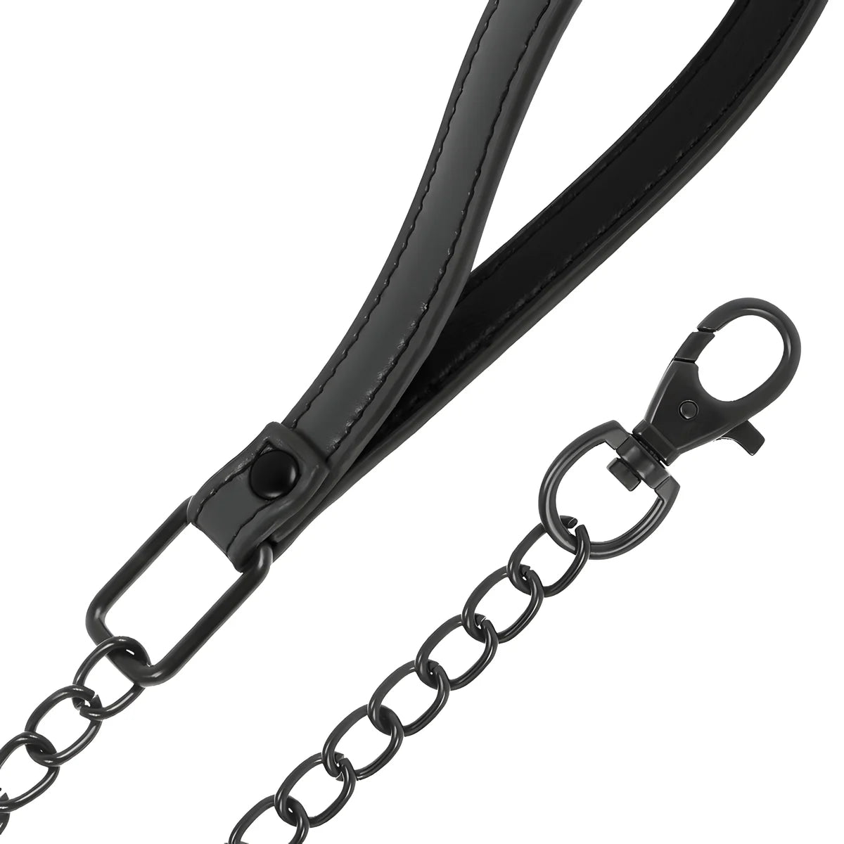 fetish submissive collier chaine doublure en noprene
