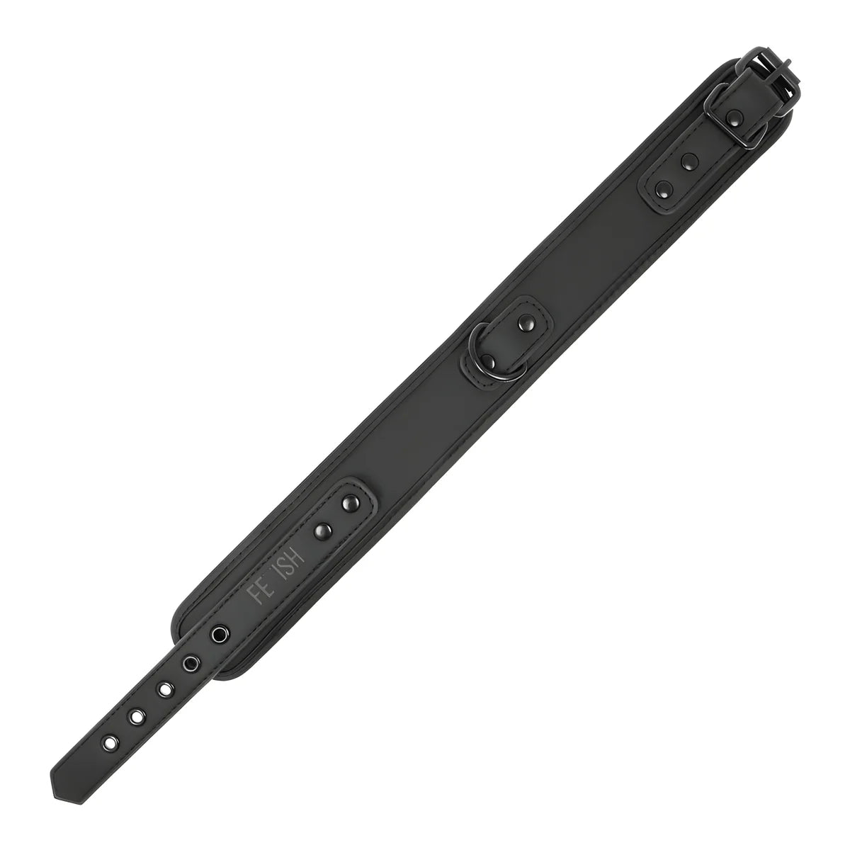 fetish submissive collier chaine doublure en noprene