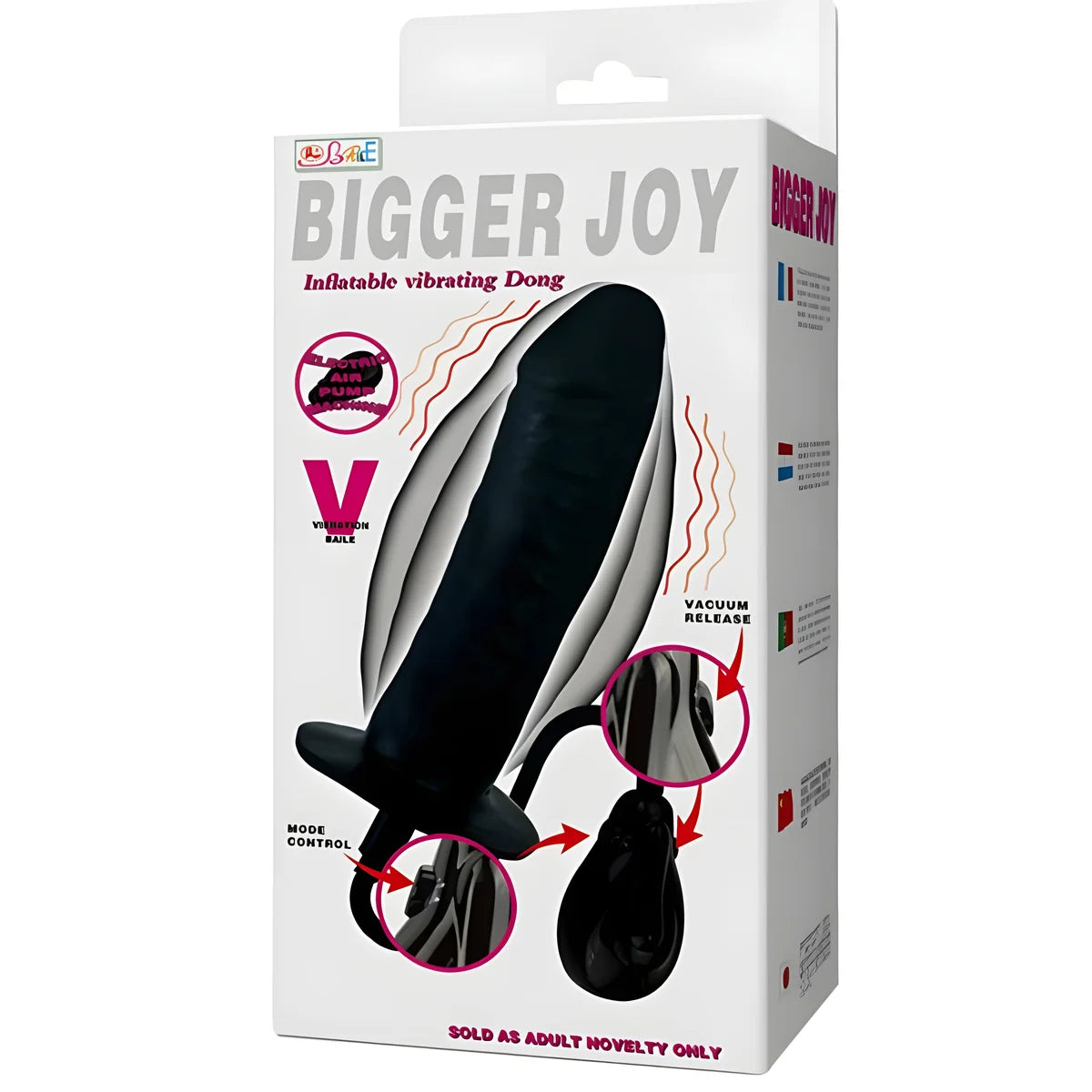 baile gode gonflable bigger joy avec vibration 16 cm