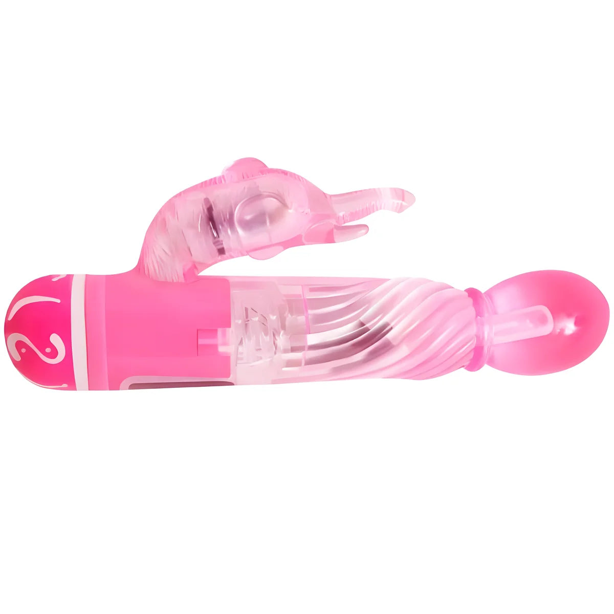 baile vibrateur multivitesses avec stimulateur rose