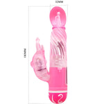 BAILE - VIBRATEUR MULTIVITESSES AVEC STIMULATEUR ROSE - Vignette | Adopt1toy