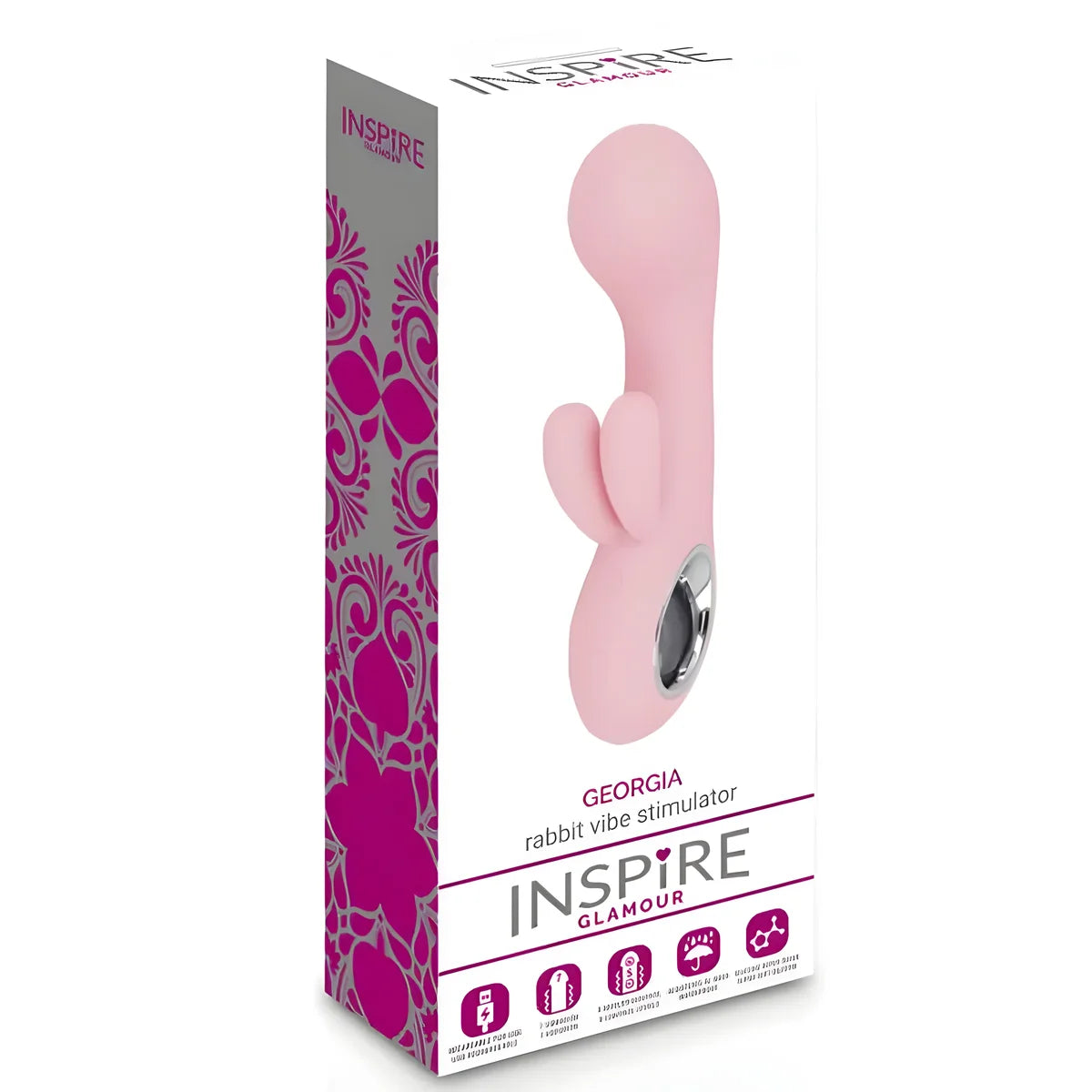 inspire glamour georgia vibrator rose