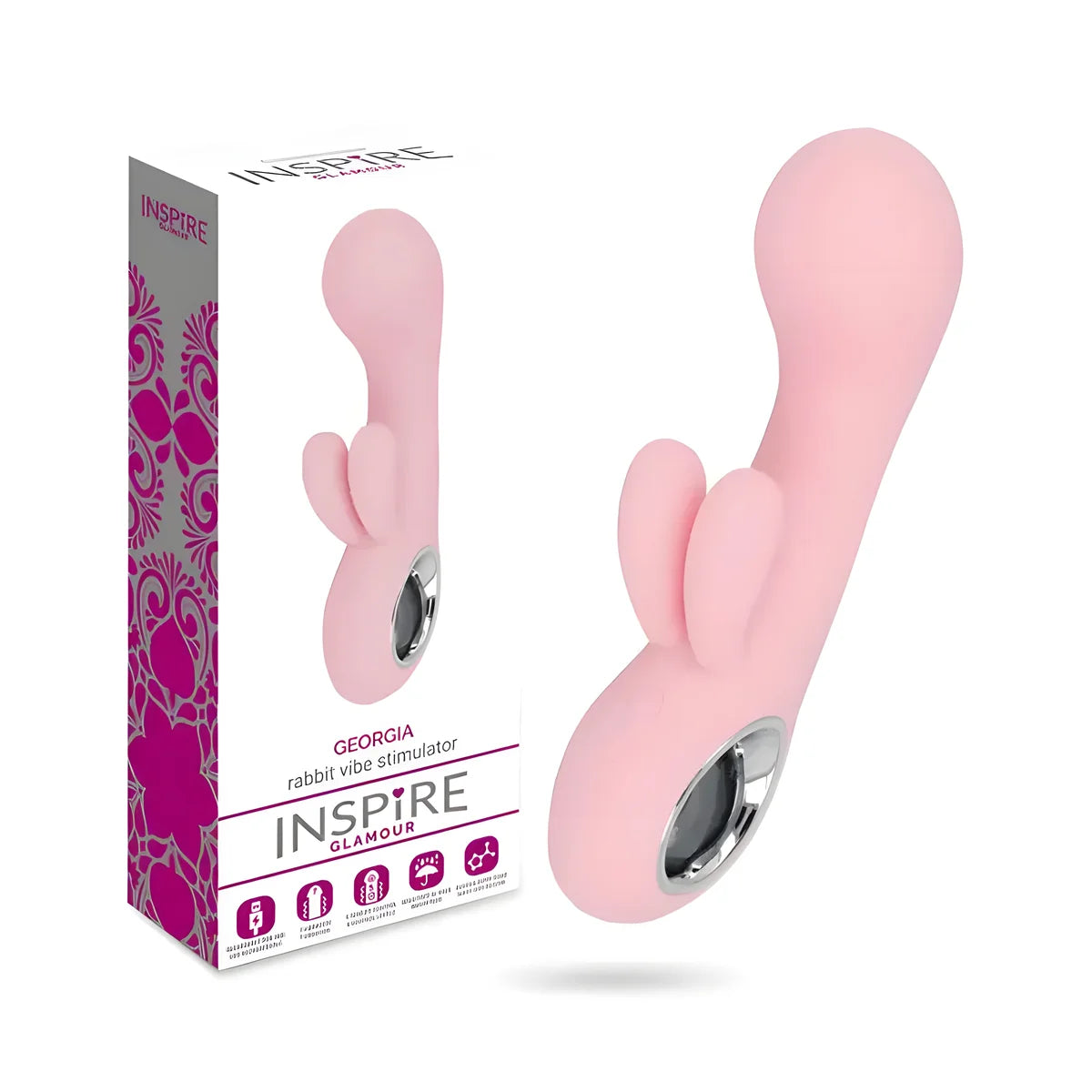 inspire glamour georgia vibrator rose