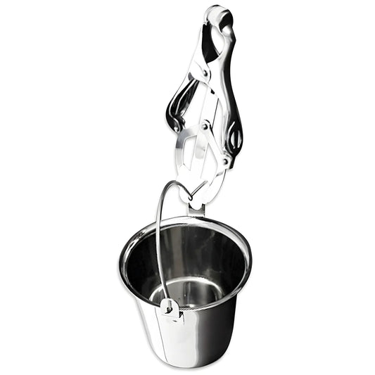 metal hard pince mamelon avec reservoir