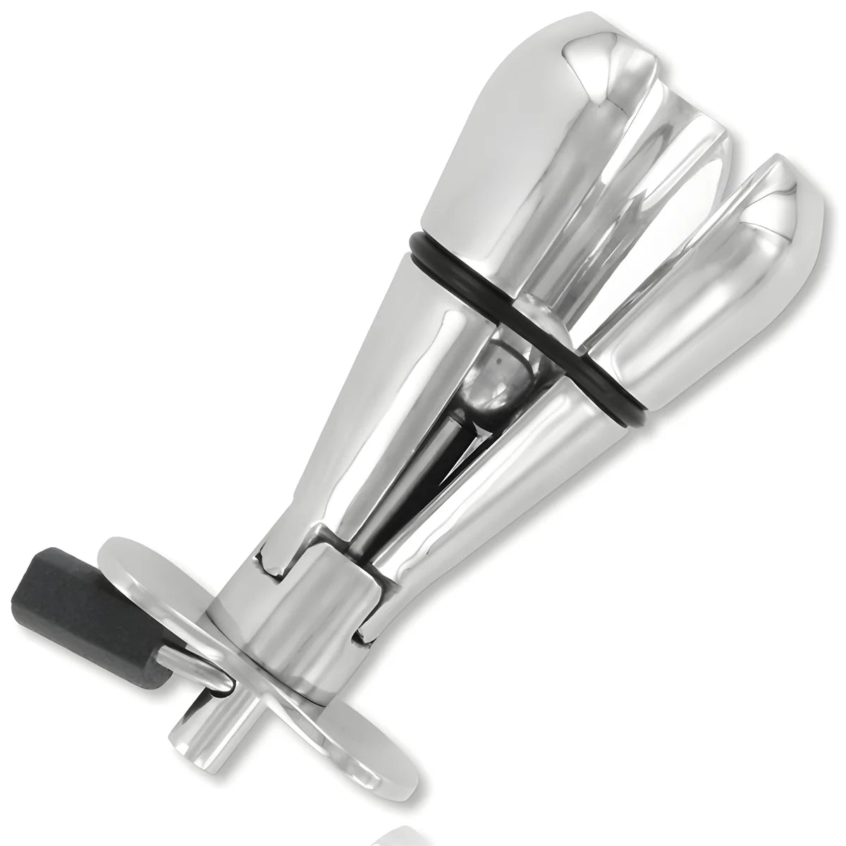 metal hard plug anal en avec serrure