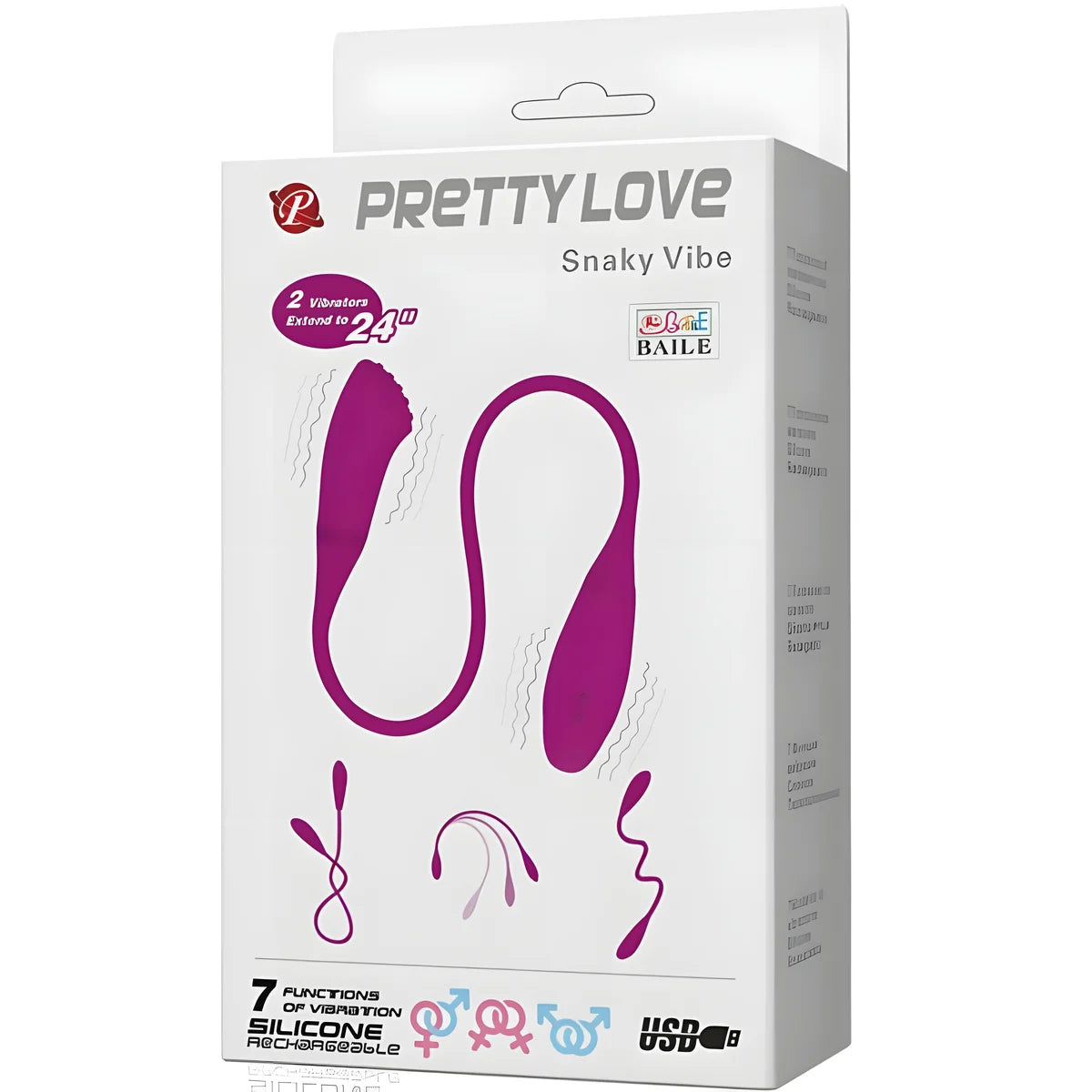 pretty love vibrateur smart snaky vibe 2 moteurs